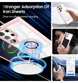 Smart Custodia magnetica intelligente con supporto a 360 gradi per Samsung Galaxy S26 Ultra - Rosa