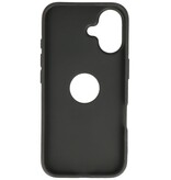 KaiYue Magsafe Lederlook met Standaard Hoesje voor iPhone 16 - Zwart