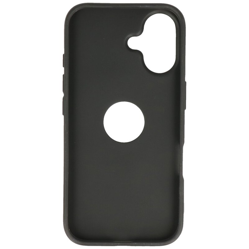 KaiYue Magsafe Leather-look Case with Stand for iPhone 16 - Black