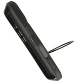 KaiYue Custodia Magsafe effetto pelle con supporto per iPhone 16 - Nera