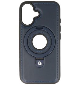 KaiYue Custodia Magsafe in similpelle con standard per iPhone 16 - Blu navy