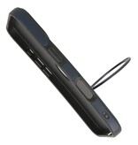 KaiYue Magsafe Lederoptik-Schutzhülle mit Standardgehäuse für iPhone 16 – Marineblau