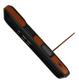 KaiYue Étui MagSafe aspect cuir avec coque standard pour iPhone 16 - Marron