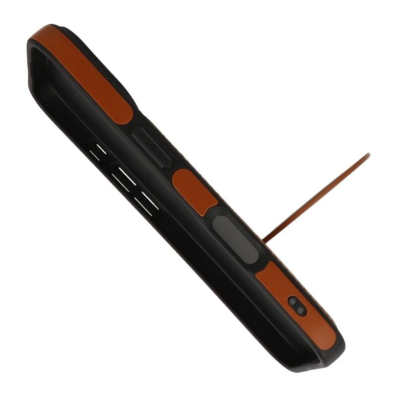 KaiYue Étui MagSafe aspect cuir avec coque standard pour iPhone 16 - Marron