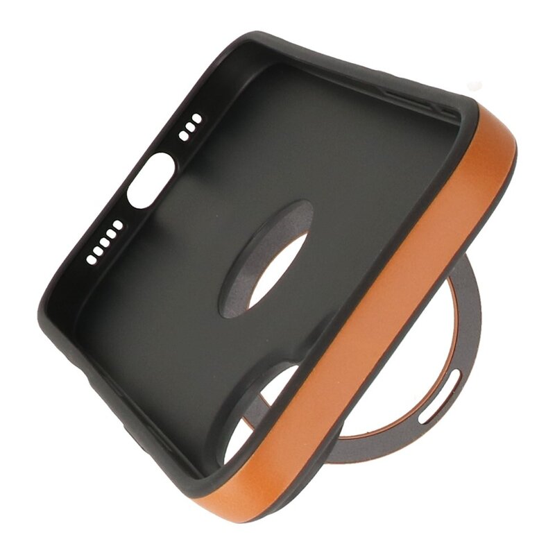 KaiYue Magsafe Leather Look with Standard Case for iPhone 16 - Brown