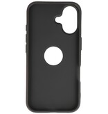 KaiYue Magsafe Lederlook met Standaard Hoesje voor iPhone 16 - Bordeaux Rood