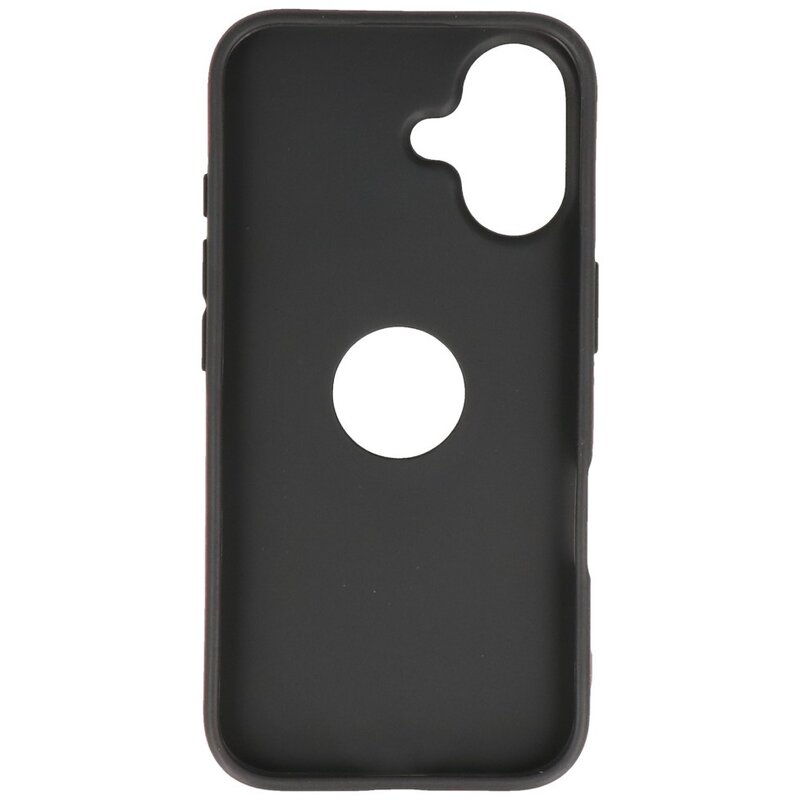 KaiYue Magsafe Lederlook met Standaard Hoesje voor iPhone 16 - Bordeaux Rood