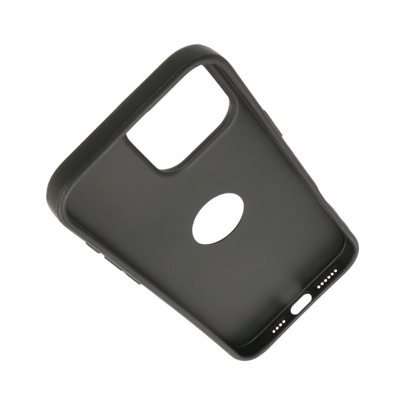 KaiYue Étui MagSafe aspect cuir avec coque standard pour iPhone 16 Pro - Noir