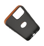 KaiYue Magsafe Lederoptik-Schutzhülle mit Standardgehäuse für iPhone 16 Pro – Braun