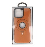 KaiYue Magsafe Leather Look with Standard Case for iPhone 16 Pro - Brown