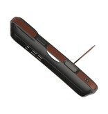 KaiYue Magsafe Lederlook met Standaard Hoesje voor iPhone 16 Pro - Mocca