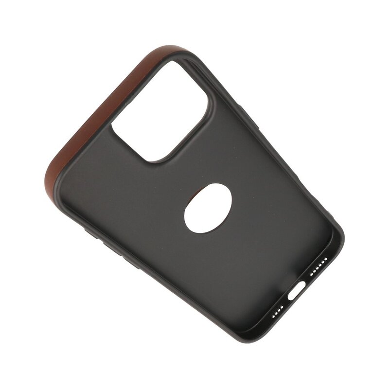KaiYue Magsafe Leather Look with Standard Case for iPhone 16 Pro - Mocca