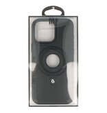 KaiYue Magsafe Lederlook met Standaard Hoesje voor iPhone 16 Pro Max - Zwart