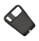 KaiYue Funda Magsafe con aspecto de cuero y funda estándar para iPhone 17 Pro - Azul marino