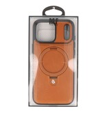 KaiYue Custodia Magsafe in similpelle con standard per iPhone 17 Pro - Marrone