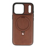 KaiYue Magsafe Leather Look with Standard Case for iPhone 17 Pro - Mocca