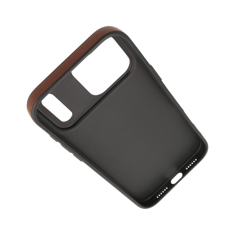 KaiYue Magsafe Lederlook met Standaard Hoesje voor iPhone 17 Pro - Mocca