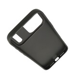 KaiYue Funda Magsafe con aspecto de cuero y funda estándar para iPhone 17 Pro Max - Negro