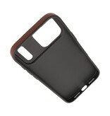 KaiYue Magsafe Leather Look with Standard Case for iPhone 17 Pro Max - Mocca