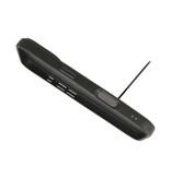 KaiYue Funda Magsafe con aspecto de cuero y funda estándar para iPhone 17 - Negro