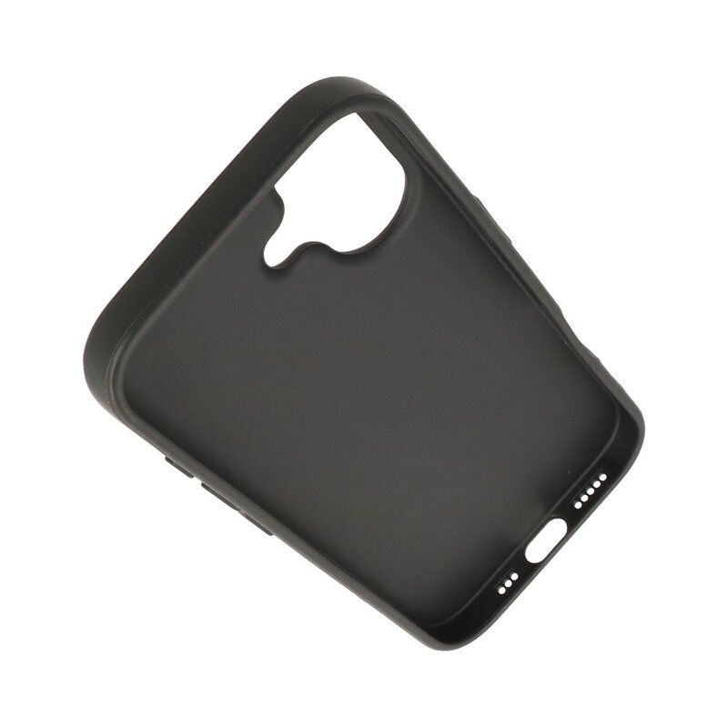 KaiYue Funda Magsafe con aspecto de cuero y funda estándar para iPhone 17 - Negro