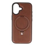 KaiYue Magsafe Leather Look with Standard Case for iPhone 17 - Mocca