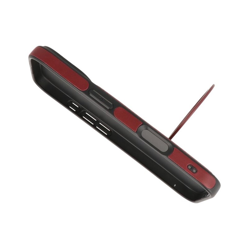 KaiYue Magsafe - Funda estándar de piel sintética para iPhone 17 - Rojo Burdeos