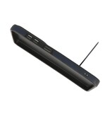 KaiYue Étui MagSafe aspect cuir avec coque standard pour Samsung Galaxy S26 - Bleu marine