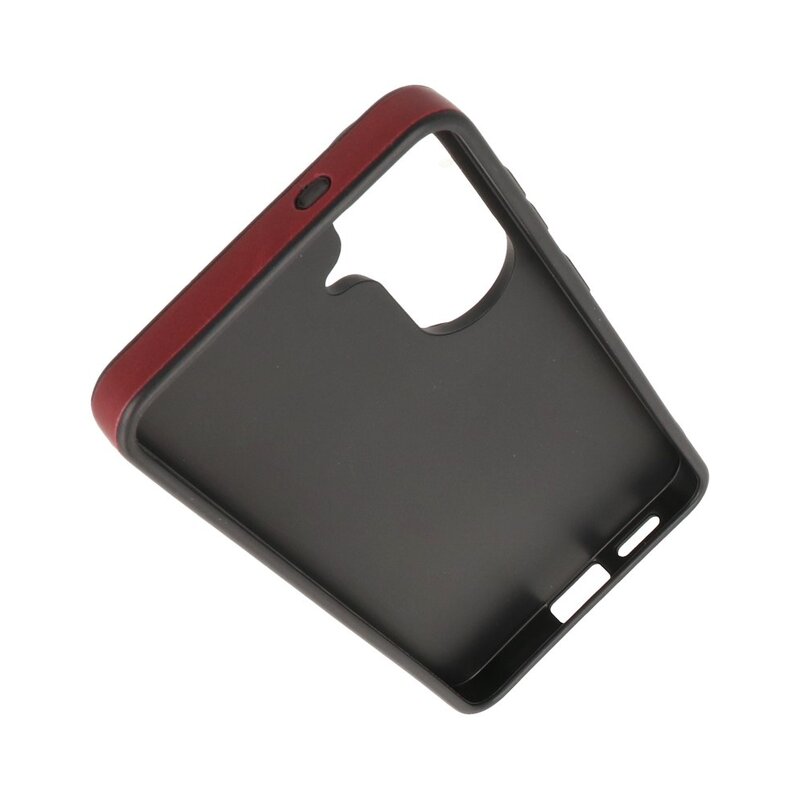 KaiYue Magsafe Leather Look with Standard Case for Samsung Galaxy S26 - Bordeaux Red