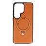 KaiYue Magsafe Leather Look with Standard Case for Samsung Galaxy S26 Ultra - Brown