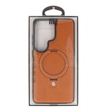 KaiYue Magsafe Læderlook med Standard Cover til Samsung Galaxy S26 Ultra - Brun