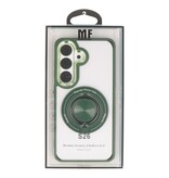 Smart Smart Magnetic met 360 Graden Standaard Hoesje voor Samsung Galaxy S26 - Groen