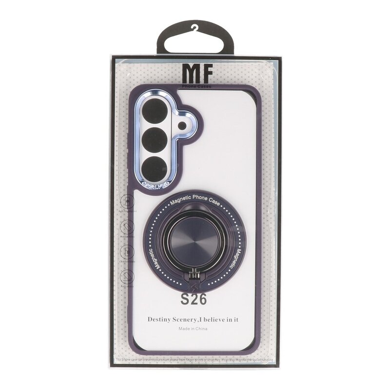 Smart Funda magnética inteligente con soporte de 360 grados para Samsung Galaxy S26 - Morado