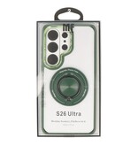 Smart Smart Magnetisk med 360 Graders Stand Cover til Samsung Galaxy S26 Ultra - Grøn