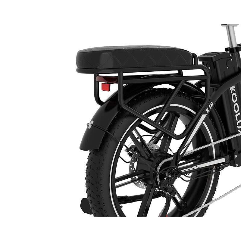 KOOLUX KOOLUX elektrische fiets - Opvouwbare E-bike X16 - 48v 15.6 AH - 250W - 70-150 KM - Zwart