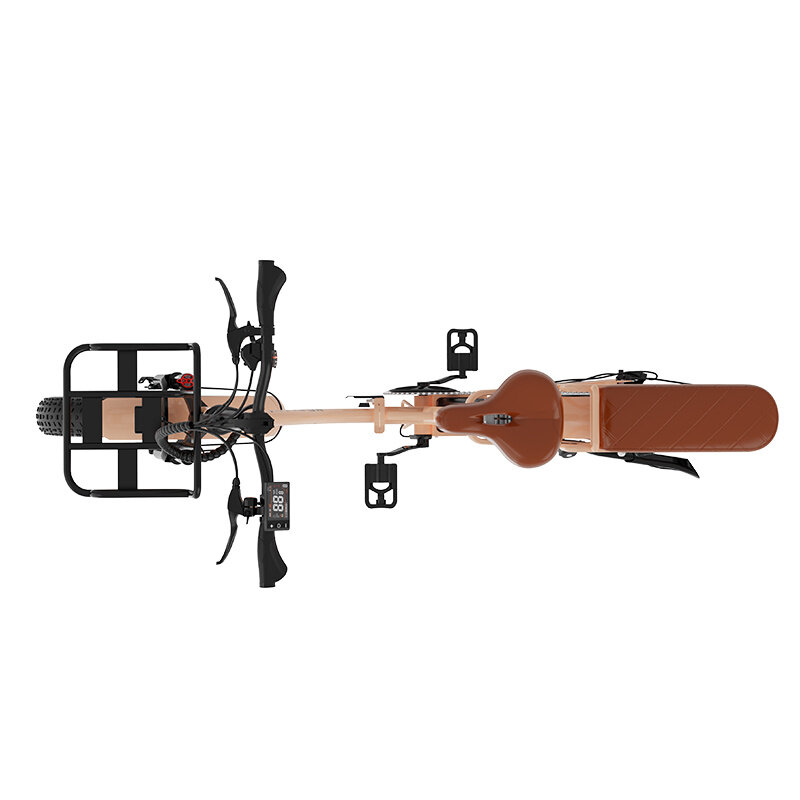 KOOLUX KOOLUX Elektrofahrrad – Faltbares E-Bike X16 – 250 W – 70–150 km Reichweite – 48 V 15,6 Ah – Beige