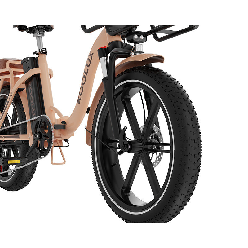 KOOLUX KOOLUX electric bike - Foldable E-bike X16 - 250W - 70-150 KM - 48v 15.6 AH - Beige