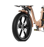 KOOLUX KOOLUX electric bike - Foldable E-bike X16 - 250W - 70-150 KM - 48v 15.6 AH - Beige