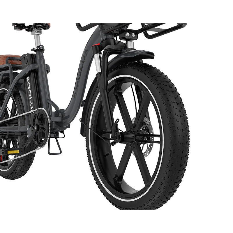 KOOLUX Bicicletta elettrica KOOLUX - E-bike pieghevole X16 - 48 V 15,6 Ah - 250 W - 70-150 km - Grigio