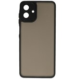 Matte Transparent Case with Camera Protector for Samsung Galaxy A37 Black