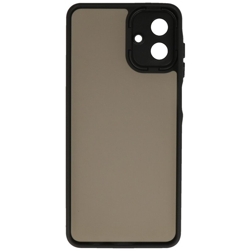 Custodia trasparente opaca con protezione per la fotocamera per Samsung Galaxy A37, colore nero