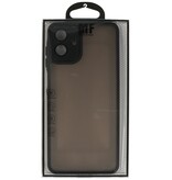 Funda transparente mate con protector de cámara para Samsung Galaxy A37 negra