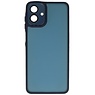 Étui transparent mat avec protection pour appareil photo pour Samsung Galaxy A37 bleu