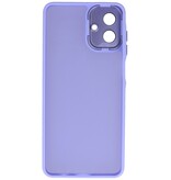 Coque transparente mate avec protection pour appareil photo pour Samsung Galaxy A37 violette