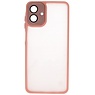 Coque transparente mate avec protection pour appareil photo pour Samsung Galaxy A37 rose