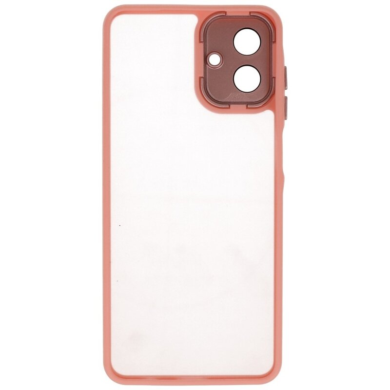 Mat Transparent Etui med Kamerabeskytter til Samsung Galaxy A37 Lyserød