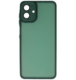 Étui transparent mat avec protection pour appareil photo pour Samsung Galaxy A37 Vert foncé