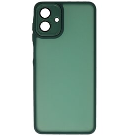 Étui transparent mat avec protection pour appareil photo pour Samsung Galaxy A37 Vert foncé