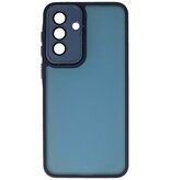 Étui transparent mat avec protection pour appareil photo pour Samsung Galaxy A57 bleu