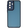 Étui transparent mat avec protection pour appareil photo pour Samsung Galaxy A57 bleu